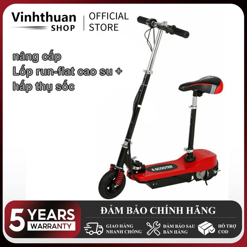 Xe scooter điện gấp bánh lớn có phanh tay 6.5inch Pin axit chì 15km/lần sạc tải trọng 80kg