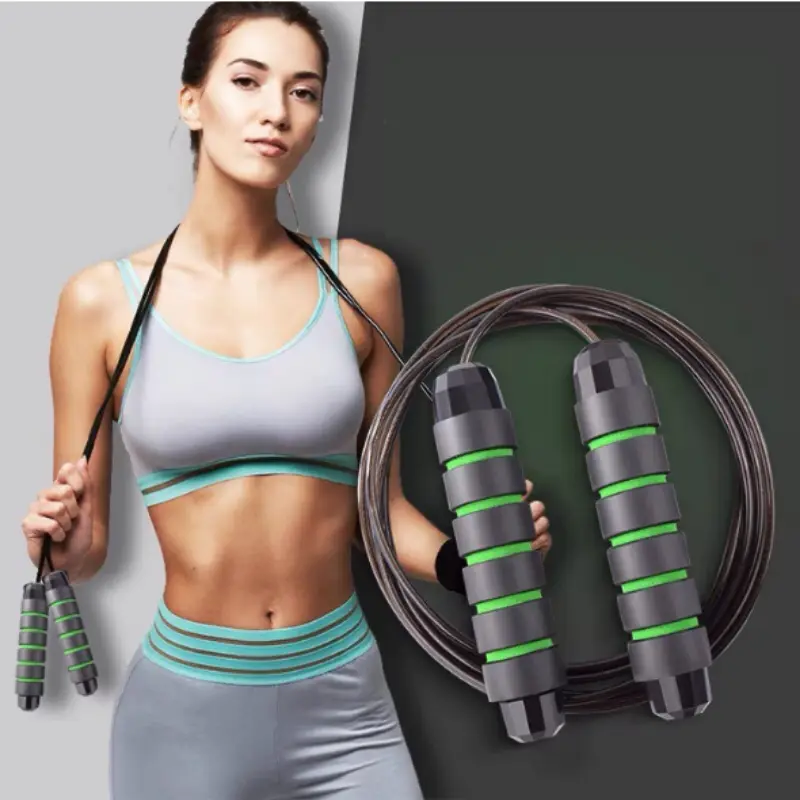 Dây Nhảy Thể Dục Lõi Thép Có Tạ Dài 2.9m 0