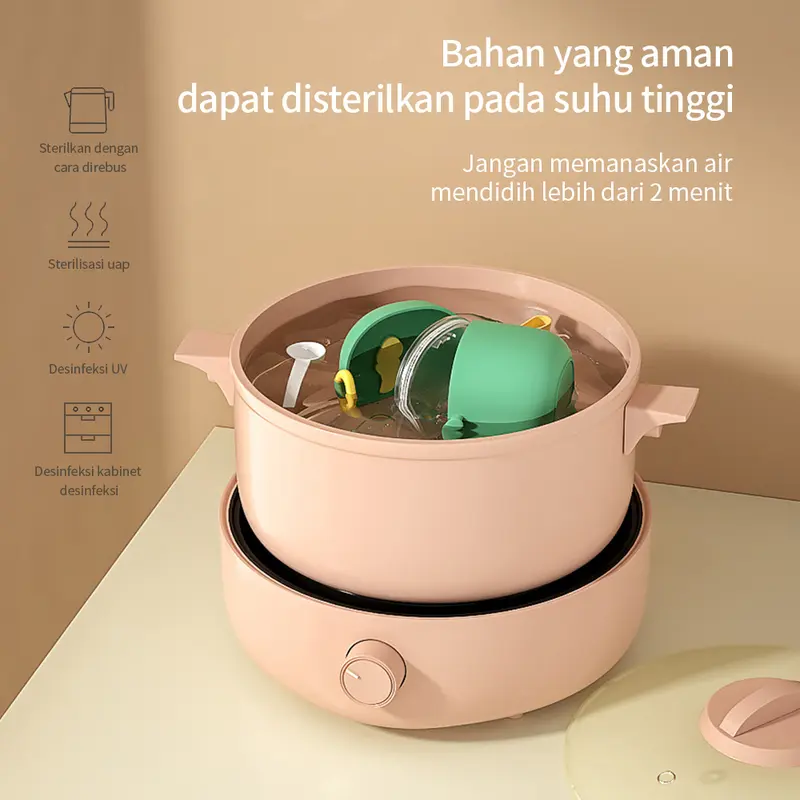 400/800ML Tempat susu bubuk bayi kotak susu motif dino Baby Green Pink Newborn Infant Toddler Girls Boys Penyimpanan Powder Ungu Ungu 7