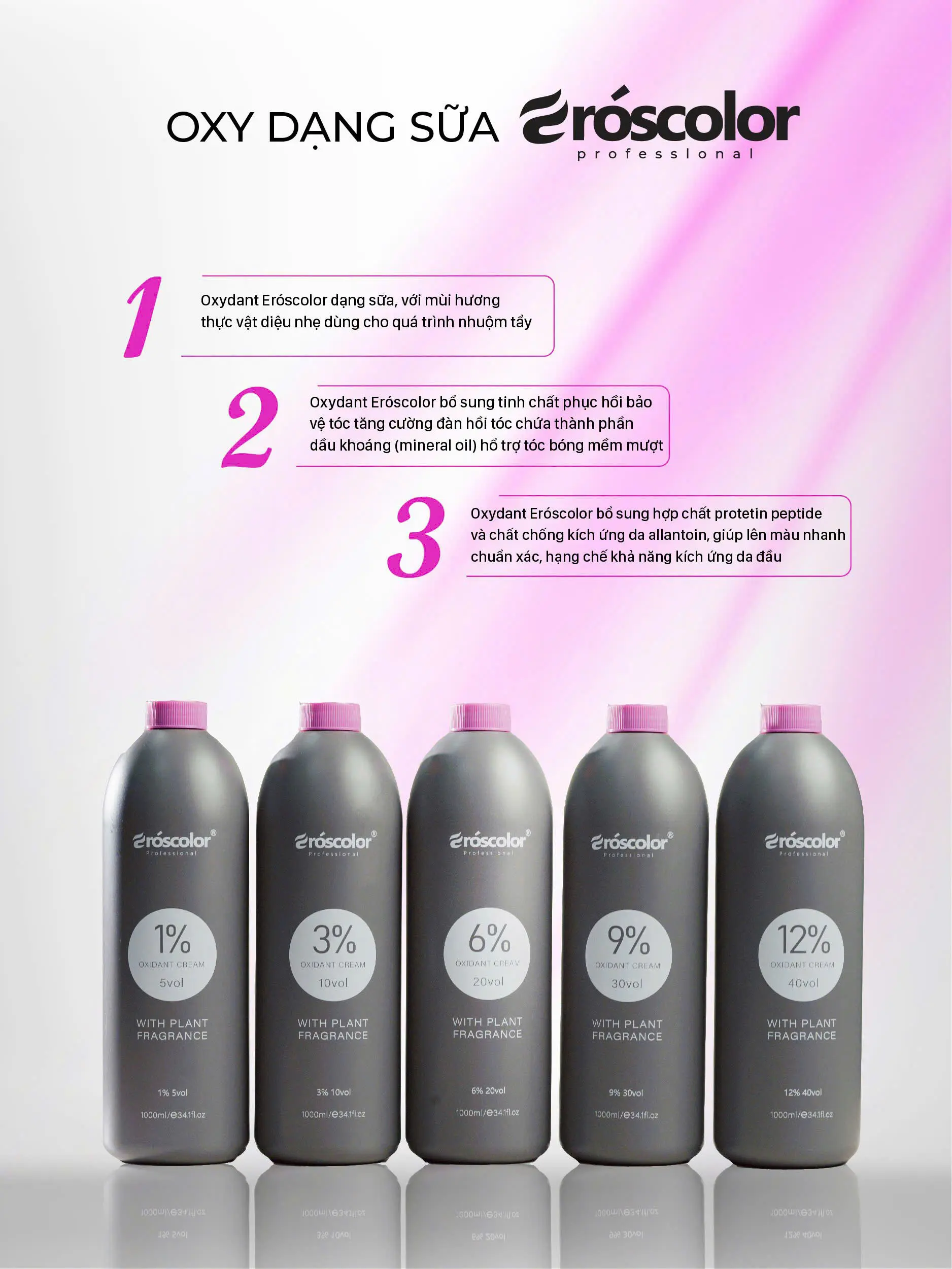 Oxy Chống Sót, Siêu Dưỡng Eroscolor 2025 (Nội Địa Trung) | Made in China | 1000ml