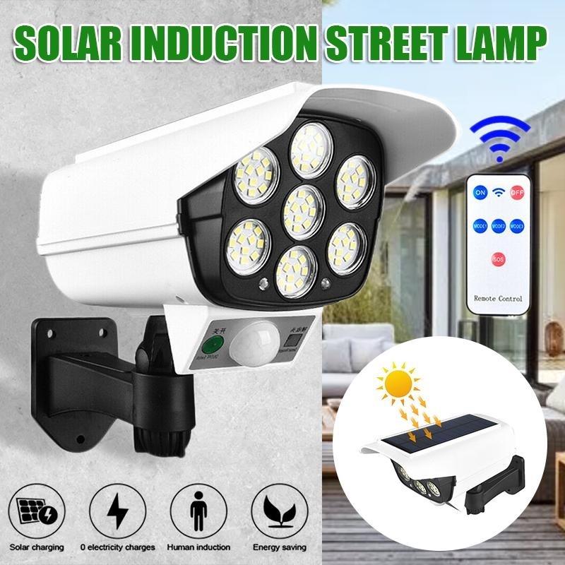 Solar Security Dummy Camera CCTV 77LEDs Design Solar Street Lamp