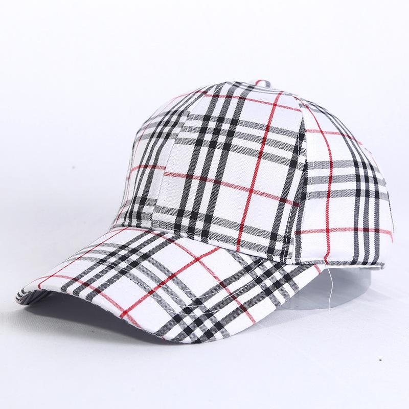 Product Introduction of Baseball cap plaid peaked cap outdoor sun hat travel hat beach hat sun hat 0
