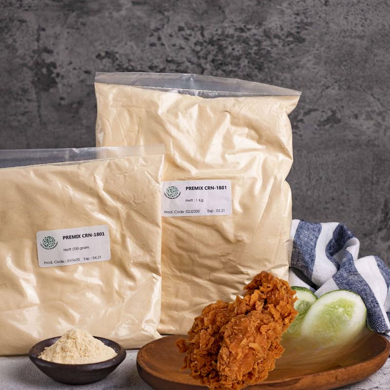 Tepung Bumbu Premix Fried Chicken Berat 1 kg Ayam Bahan Brown Bubuk 8