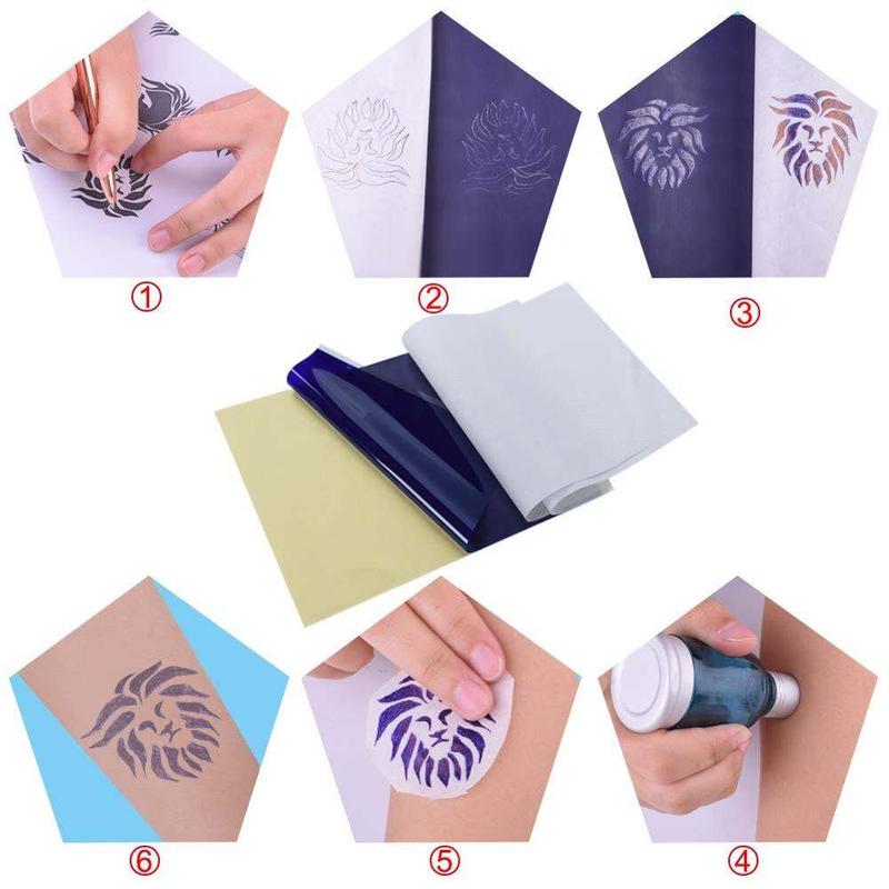 Product Introduction of Tattoo Transfer Paper A4 Size Tattoo Stencil Paper Copy Paper Thermal Paper for Transfer Machine Printer Tattoo Accessories\ws014 14