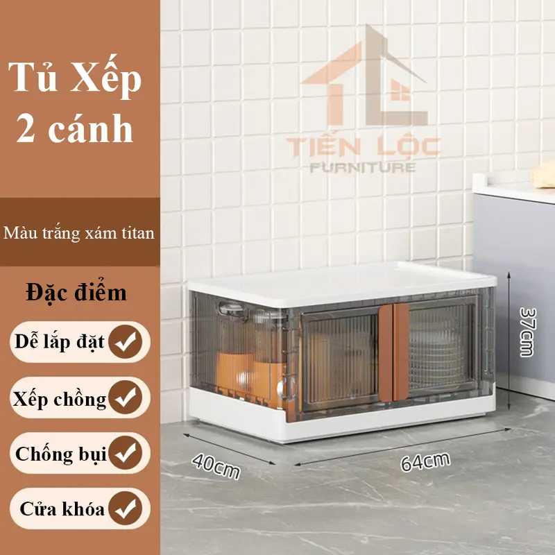 Tủ nhựa cho bé xếp chồng sâu 40cm, tủ quần áo nhựa trẻ em, tủ nhựa lắp ghép không cần lắp đặt 5