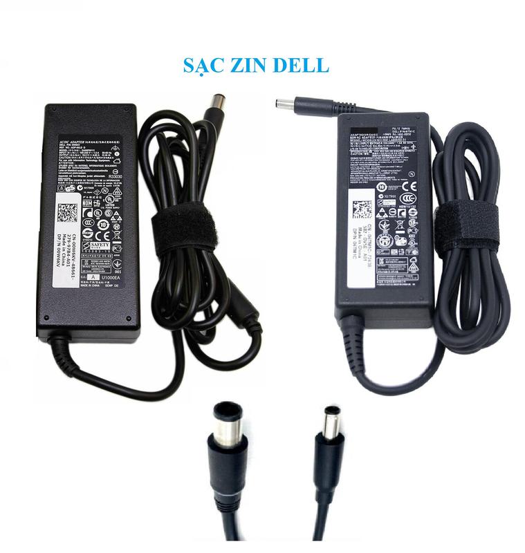 Bộ Sạc zin cho laptop Dell chân kim to, chân kim nhỏ for Dell inspiron vostro latitude mới 100%