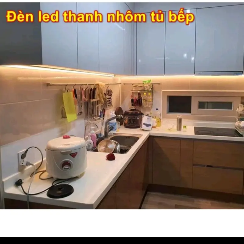 Led thanh 220v siêu sáng 30cm 50cm 1m. Đèn led là kệ tủ bếp,cửa hàng trưng bày nguồn điện 220v 1