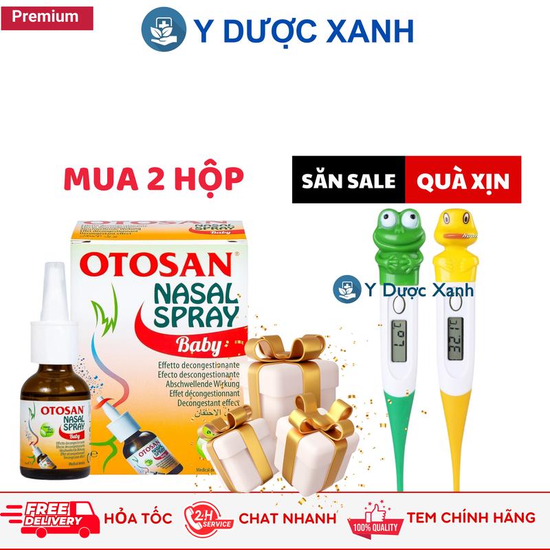 OTOSAN NASAL SPRAY BABY, 30 ml, Xịt mũi cho bé - Y Dược Xanh