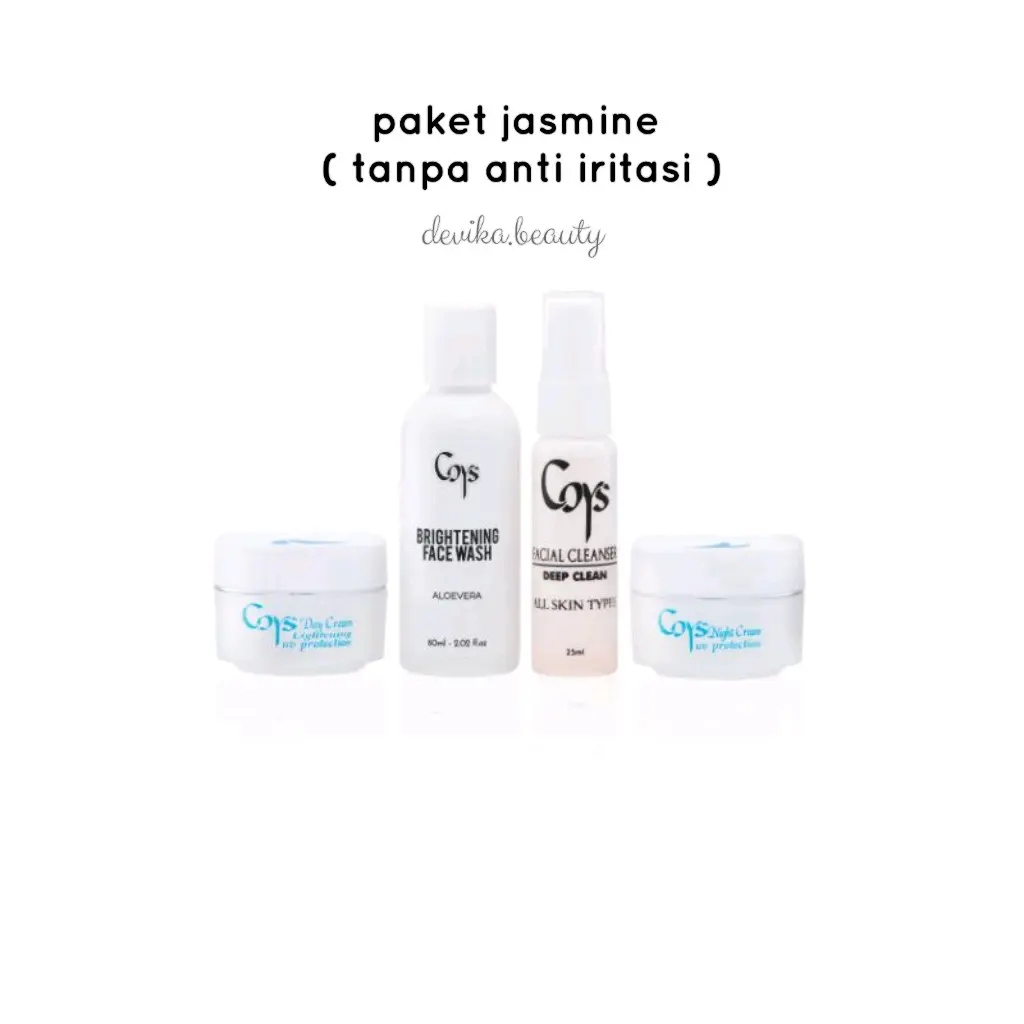 Coys skincare paket jasmine / tanpa anti iritasi (free gift)