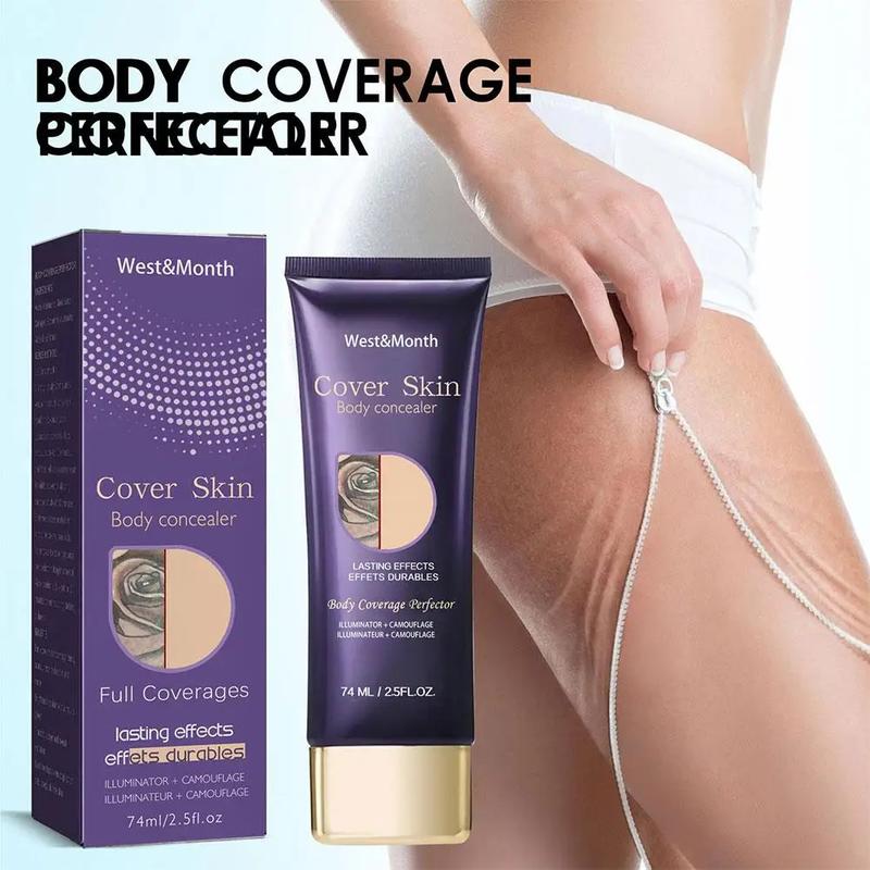 Product Introduction of 74ml Natural Tattoo Concealer Long Lasting Waterproof Tattoo Scars Cover Cream Body Coverage Makeup Foundation Cream For Women 9