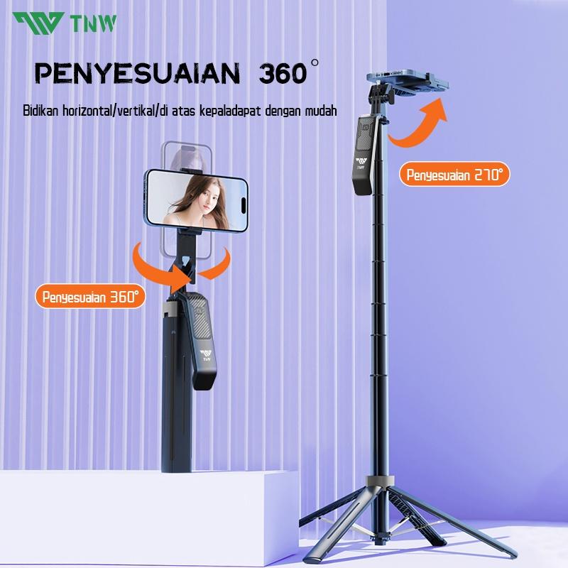 TNW S30 Tongsis Tripod Bluetooth 1.8m Fill light Tongsis Tripod Remote Tongsis hp Selfie Stick Bluetooth 4in1 Tongsis Gimbal untuk Handphone Kamera Ring Light 5