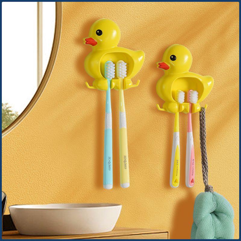 Product Introduction of Giá Để Bàn Chải Đánh Răng, Thiết Kế Hoạt Hình, Treo Tường, Gia Dụng, Không Đục Lỗ, Móc Phòng Tắm, Giá Để Bàn Chải Đánh Răng, Bộ Giá Đỡ 3