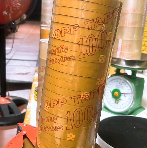  Băng keo vàng đục 1f2 100y 24 cuộn - Chất lượng cao 