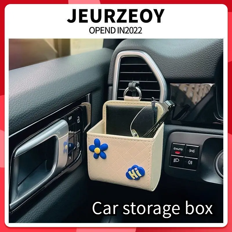 [Ready Stock] Car Air Outlet Storage Pocket Mobile Phone Hanging Bag Key Storage Creative Car Sundries Storage Box Storage Bucket Hanging Car Storage Car Storage Car Accessories Car Department Store