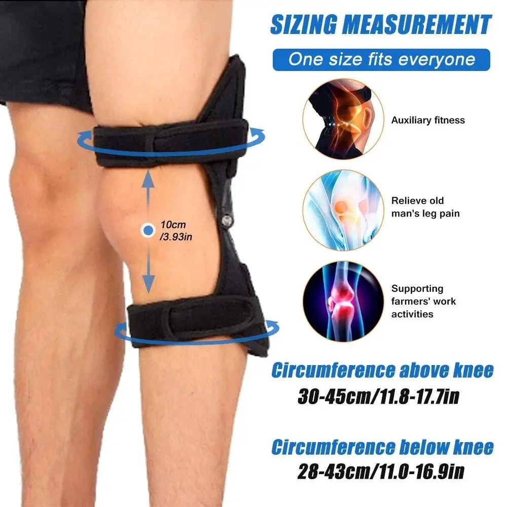 Knee joint booster mountaineering protection sports elderly support fitness walking climbing floor patellar knee protector A great item designed for people with poor knees to help with daily life and give gifts to elders
