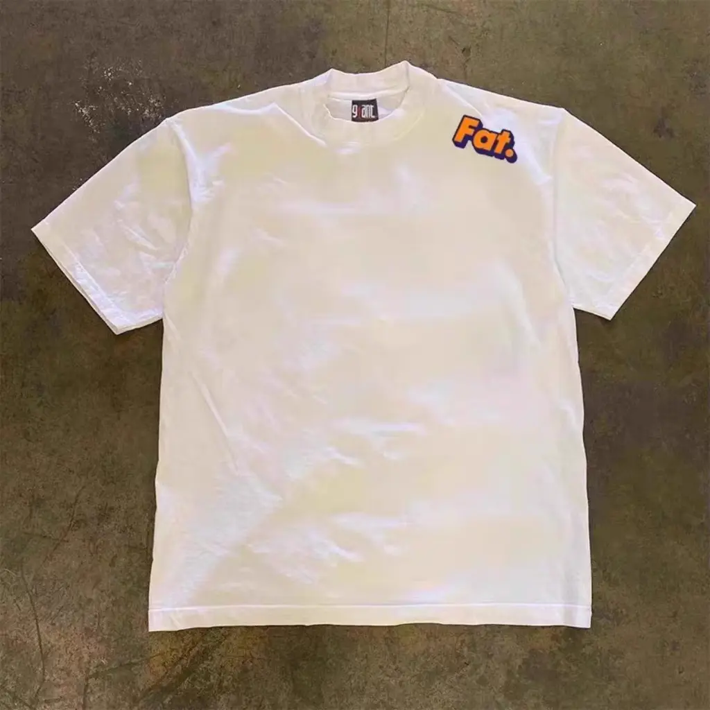 Áo Phông Cổ Tròn Nam Nữ Đẹp Phối Họa Tiết FAT. Nhỏ Sành Điệu,Chất Liệu Cotton Mềm Mịn Thấm Hút Mồ Hôi Cực Tốt M2