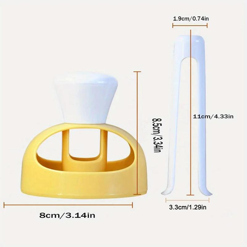 Donut Shaped Cake Mold with Dipping Tong Set (2pcs/1 Set), Reusable Donut Cake Mold with Clip, Kitchen DIY Cake Baking Tool 1