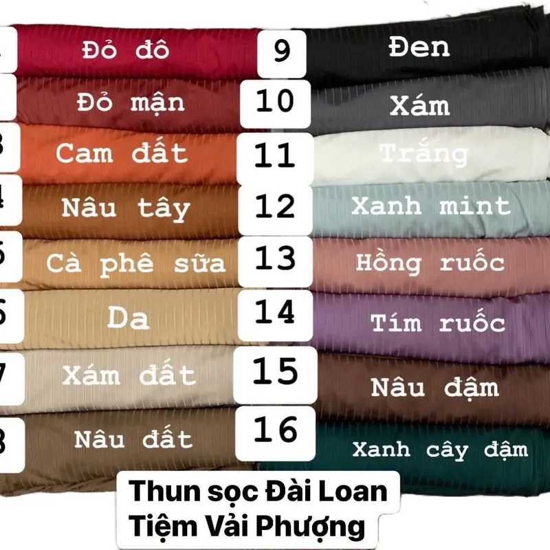 Vải thun Sọc Đài Loan (sọc Cotton)  co giản 4 chiều 0