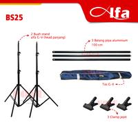 Gambar Alfa | Paket Portable Outdoor Background Stand 2x3 meter BS25 Aluminium Camera Tripod Foto dari Foyu Photo Kota Surabaya 3 Tokopedia