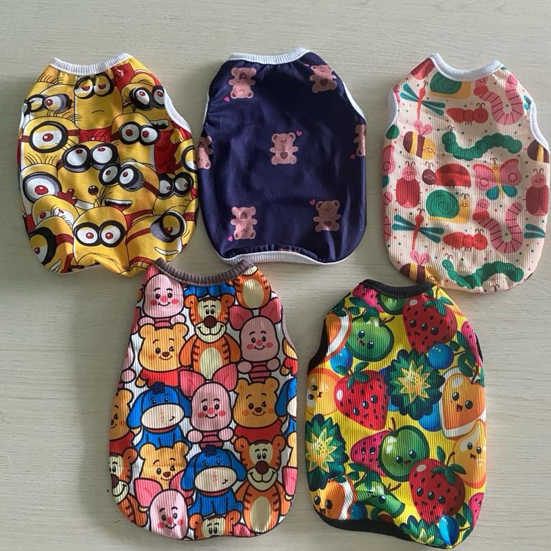 Áo ba lỗ cho chó mèo vải dãn THUN TĂM