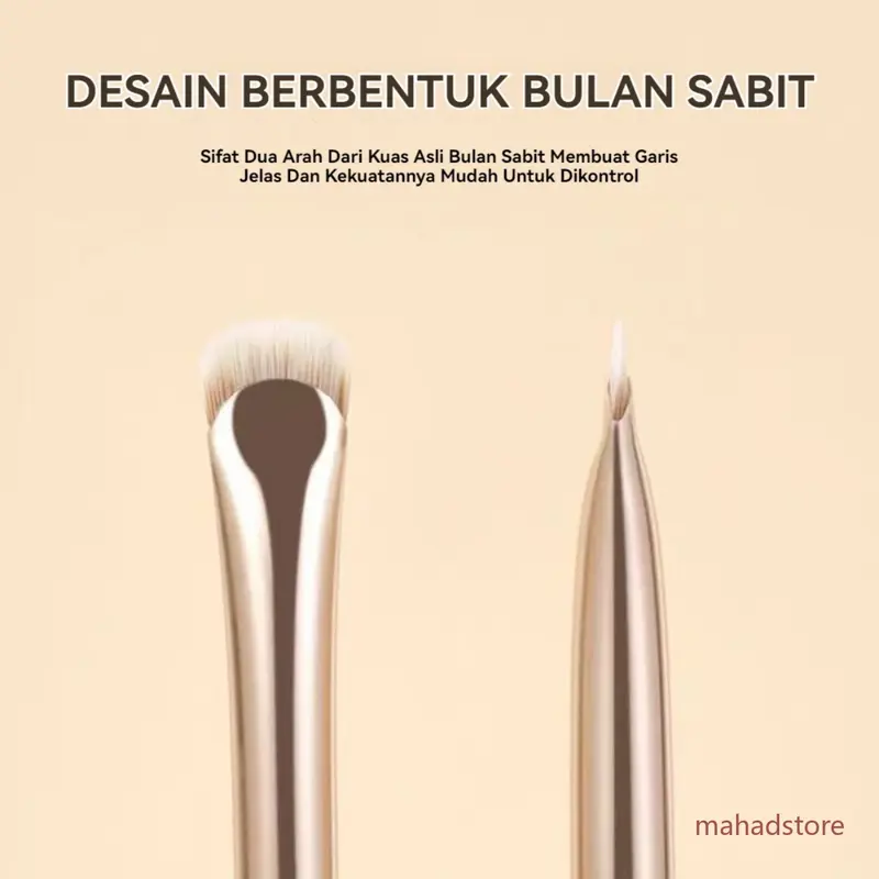 Kuas alis sutra profesional dan kuas eyeliner Desain kepala ganda multifungsi Rambut serat sangat lembut Gambar yang presisi Tahan air dan anti noda Gaya yang sama untuk penata rias 0