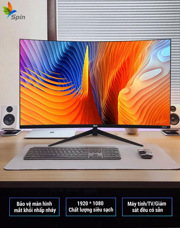 Màn hình máy tính spin 27 inch Full HD 100hz 2ms Thời gian đáp ứng Màn hình cong