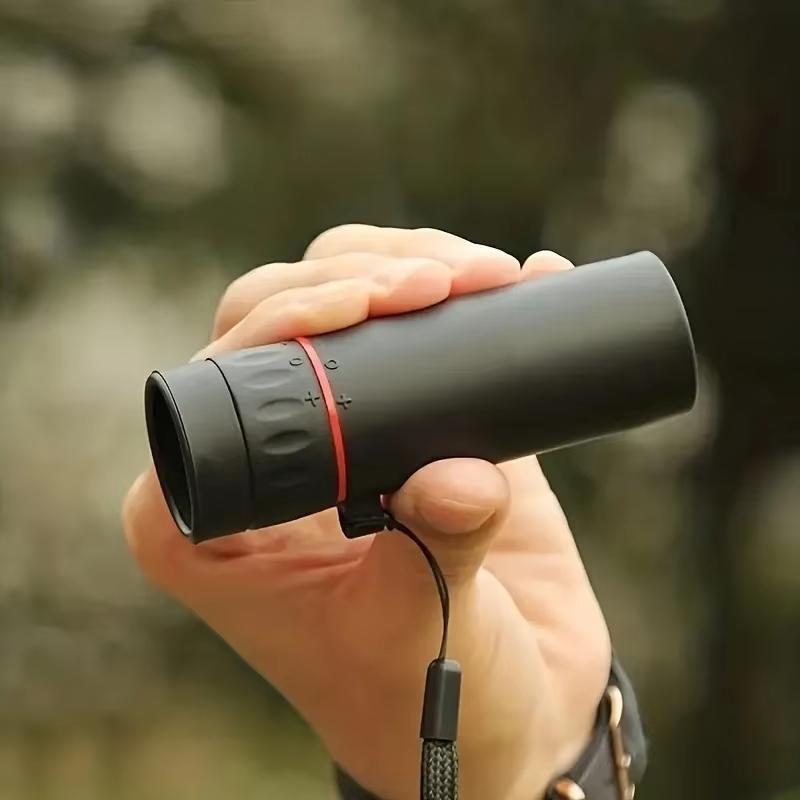 8x High Definition Monocular Telescope, Handheld Monocular Telescope with Lanyard, Outdoor Camping Hiking Equipment 0