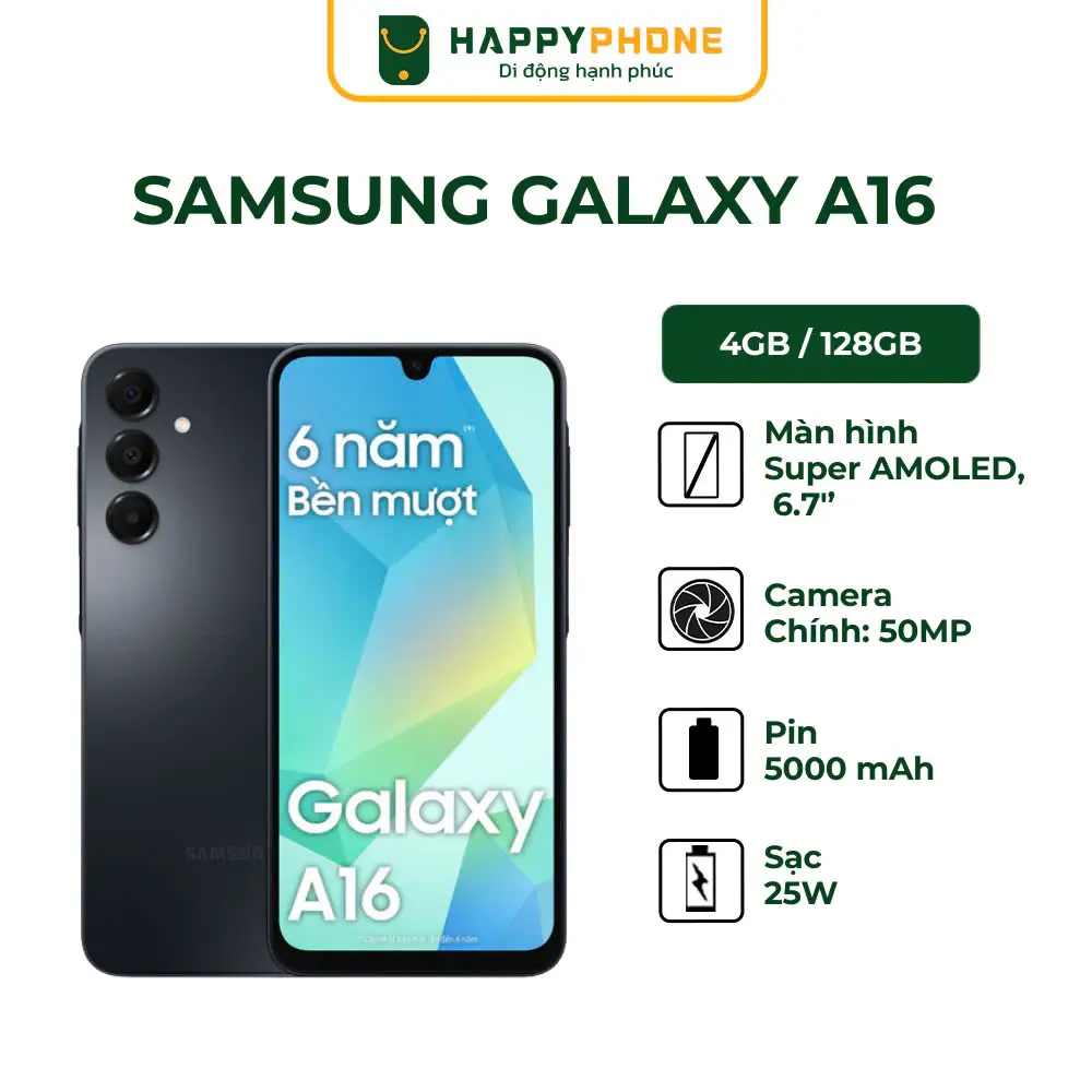 Điện thoại Samsung Galaxy A16 LTE 4G - Hàng mới nguyên seal, chính hãng 100%, bảo hành 12 tháng | BigBuy360 - bigbuy360.vn Điện thoại Samsung Galaxy A16 LTE 4G - Hàng mới nguyên seal, chính hãng 100%, bảo hành 12 tháng | BigBuy360 - bigbuy360.vn