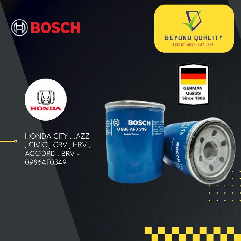 thumbnail image 2 of Bosch Oil Filter F 026 407 077 – Fits Honda Civic, Jazz, CR-V, HR-V, Accord (MK IV-X) – Made In Germany 2 of 6