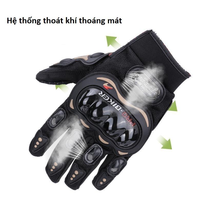 Găng Tay Xe Máy Đi Phượt ProBiker Dài Ngón 7