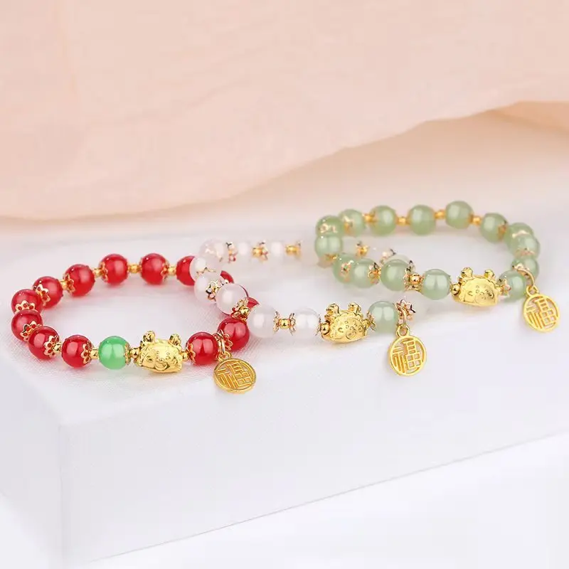 COD Gelang Keberuntungan Motif Naga Bracelet Dragon  Pria & Wanita GLG06 4