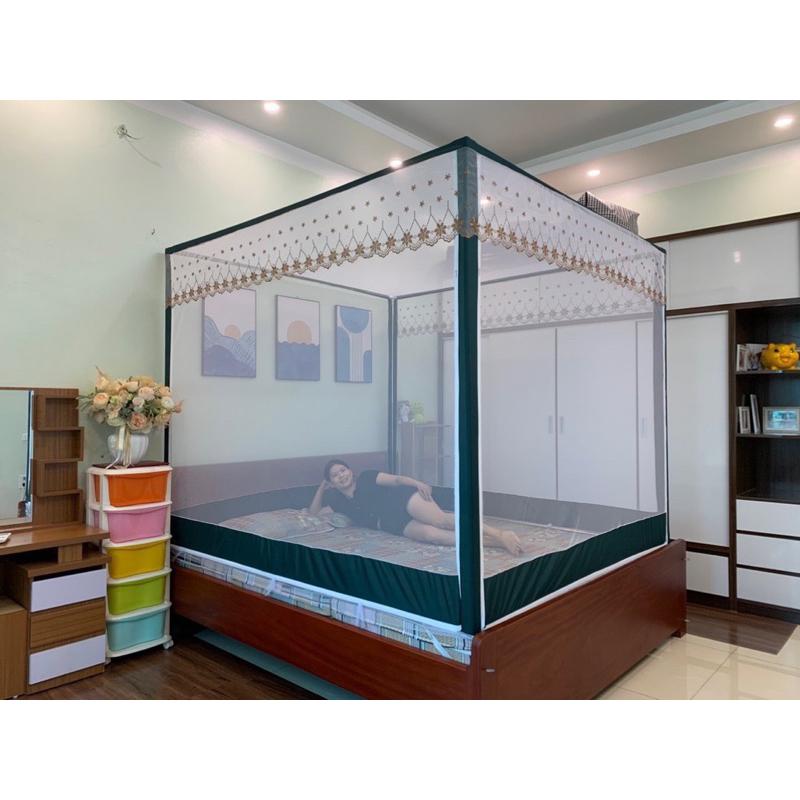 Màn Mùng Khung Inox Không Khoan Tường 1m4, 1m6, 1m8, 2m2, màn khung inox chống muỗi cao c