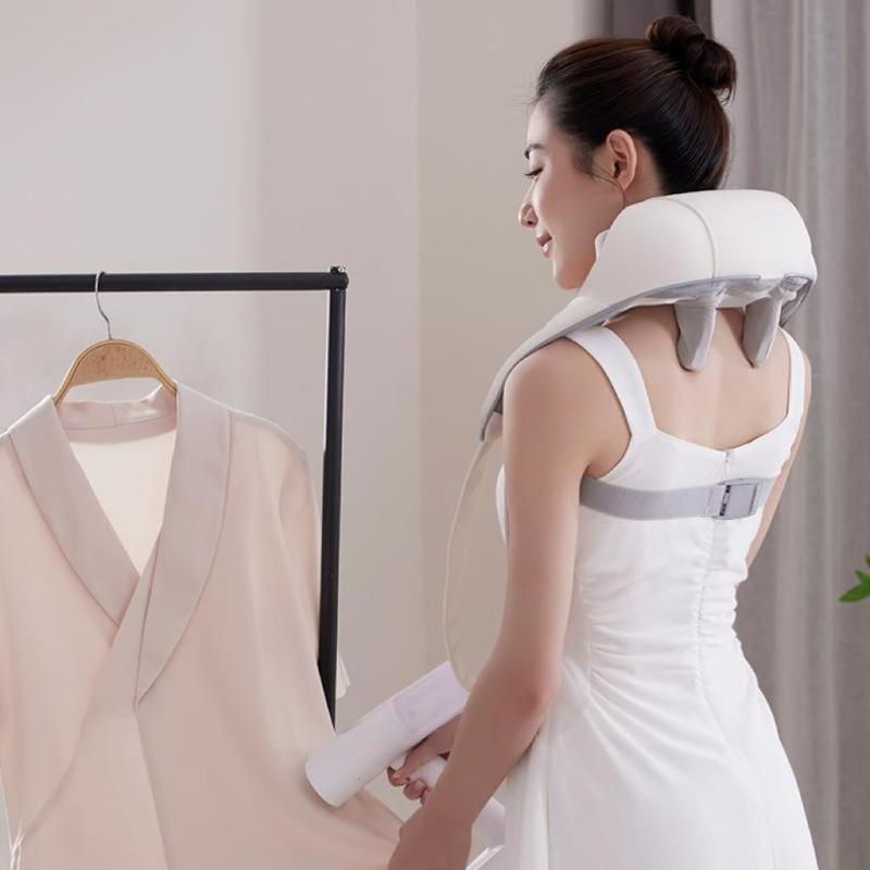 Electric Heating Back & Neck Massager, 3D Deep Tissue Kneading Massager, Neck & Shoulder Massager with Heat, Multifunctional Massage Pillow for Back, Waist, Leg, Foot, Christmas Gift 2