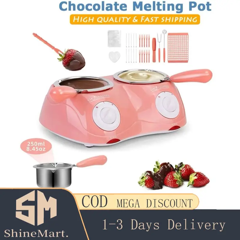 Nồi nấu chảy sô cô la điện, Kích thước nhỏ, Đài phun nước Fondue sô cô la, Máy làm ấm, Thích hợp cho sô cô la sữa 0