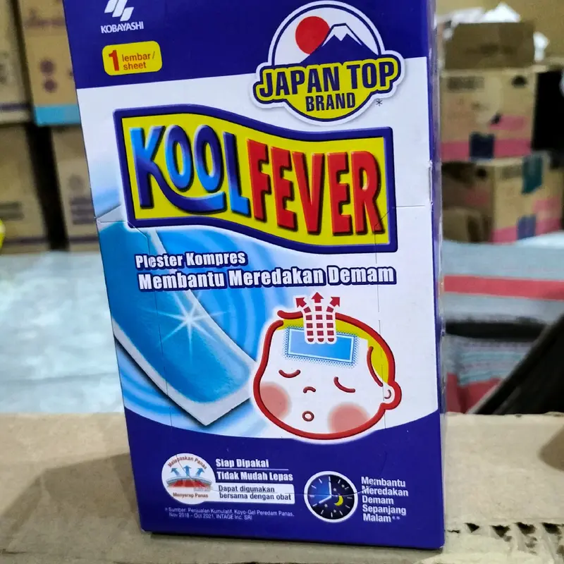 12 PC koolfever plester kompres demam bayi anak dewasa 0