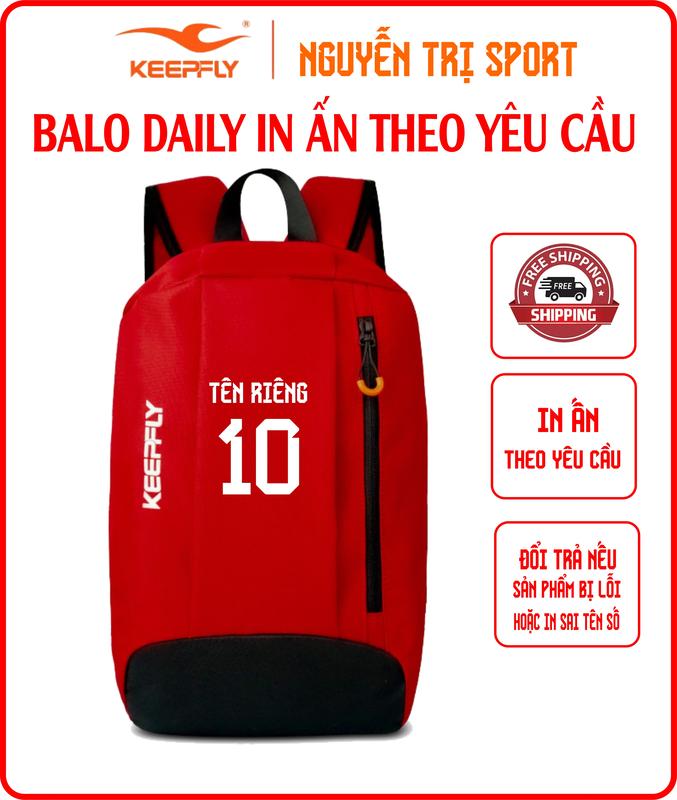  Balo thể thao  Mini KEEPFLY Daily nhỏ gọn -in ấn logo tên và số  theo yêu cầu 