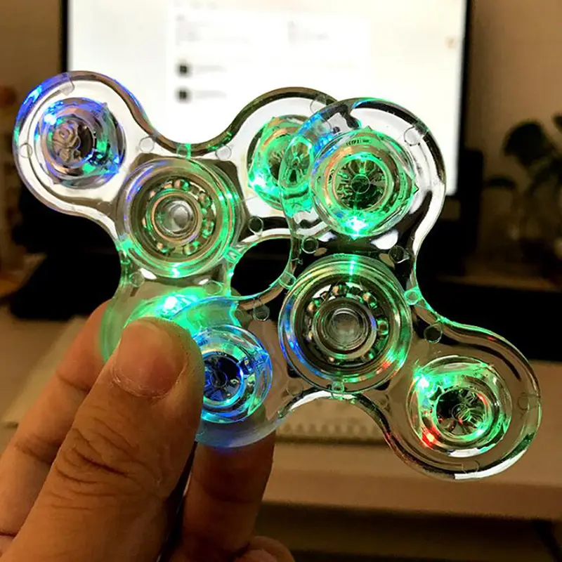 Con Quay Đèn LED Phát Sáng, Con Quay Tay Trên Cùng, Phát Sáng Trong Ánh Sáng Tối, EDC, Con Quay Figet 1