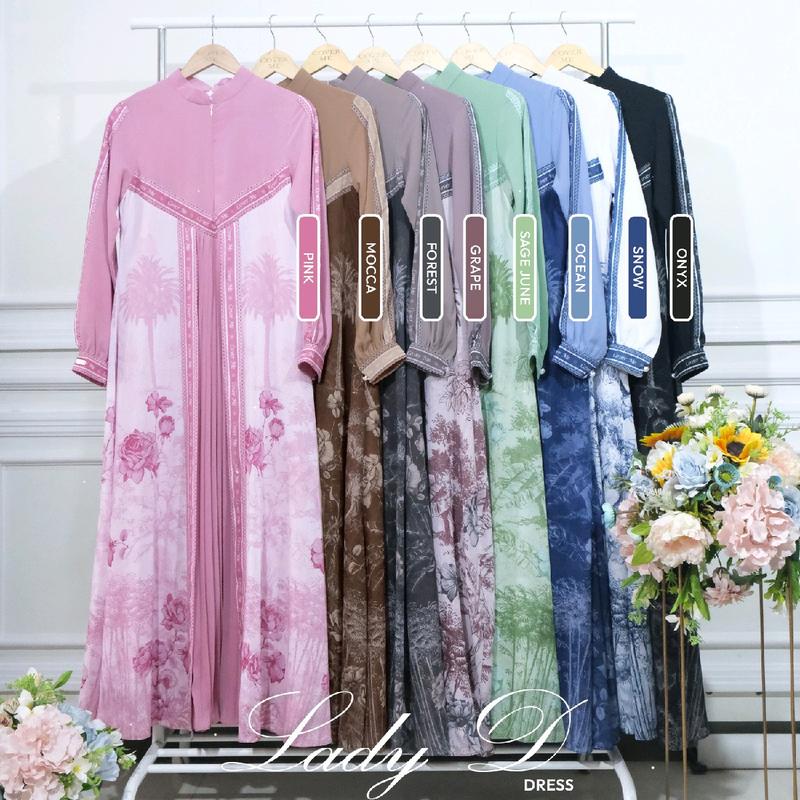 Lady D' Dress by Coverme - Dress Ceruty Printing 3