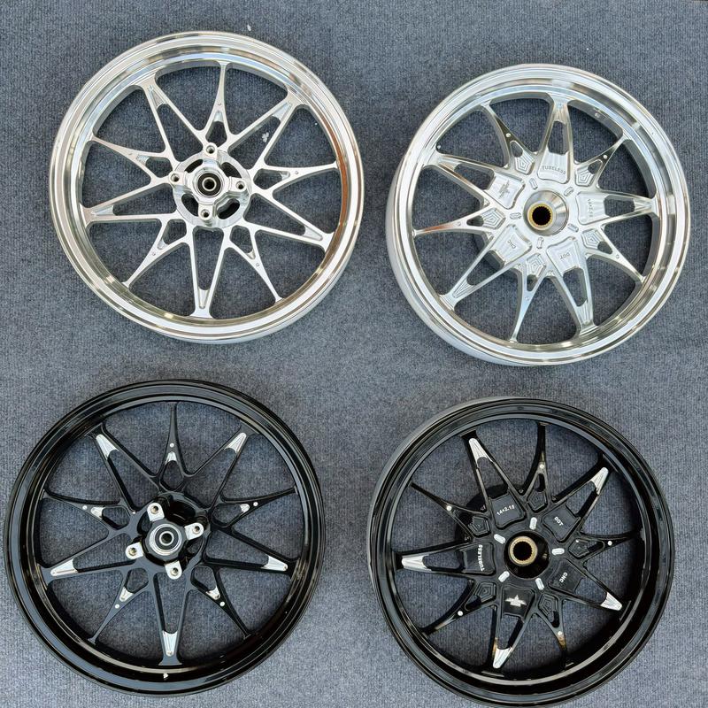  Mâm Tep CNC 10 cây Vario click ab màu crom bóng - M xe mô tô 