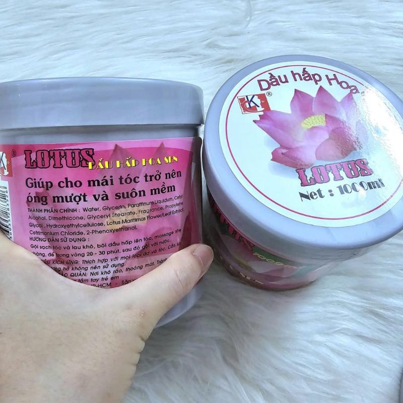 Hấp Dầu - Ủ Tóc Hoa Sen 1000ml & 500ml Cho Tóc Khỏe, Mềm Mượt