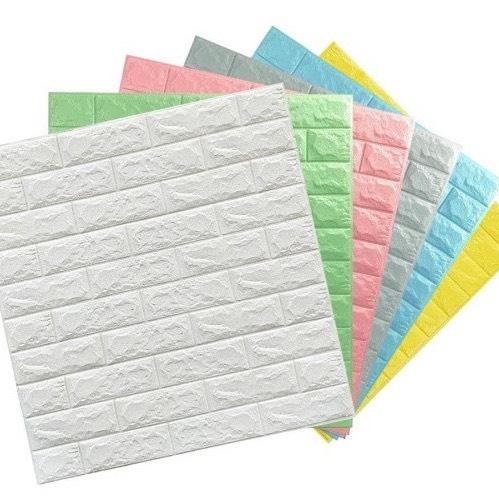  Combo 50 miếng xốp dán tường 3D KT 70-40 dày dặn keo chắc. 