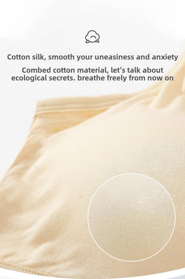 Product Introduction of Japanese Underwear Female Non-Steel Ring Student Girls Large Breasts Show Small Bra Thin Section Summer 7