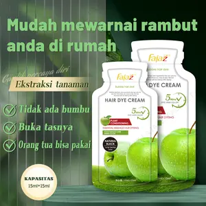 Fajazz  COD【5pcs】04.Pewarna rambut berbahan dasar tumbuhan memudahkan Anda mewarnai rambut di rumah tanpa harus pergi ke tukang cukur  Dye