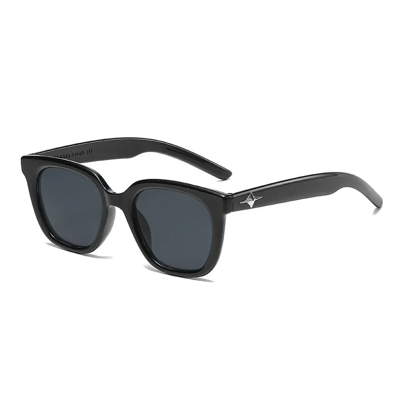 Fashion New Style Korean Version Unique Retro Square Frame Star Accessories Ladies Sunglasses cat  eye  glasses blue  elephant  glasses subtitle  glasses