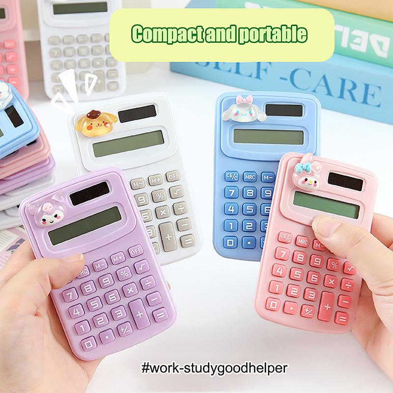 Product Introduction of Portable Cute Kawaii Mini Cute Calculator Cartoon Creative Digit Calculator Office School Supplies Students Stationery Gifts 16