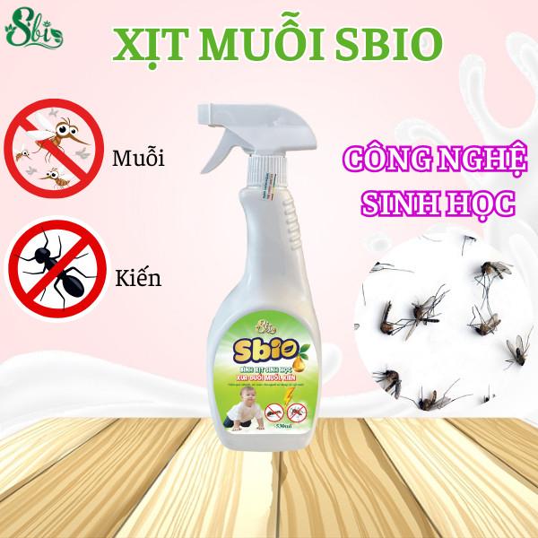 Xịt Muỗi sinh học Sbio 530ml Xua Đuổi Muỗi, Kiến, Gián Hiệu Quả, Nhanh Tróng, Không Mùi, An Toàn Cho Sức Khỏe Con Người Và Vật Nuôi
