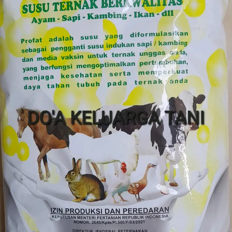 Susu Formula Khusus Profat Kemasan 1 Kg untuk Pertumbuhan Optimal Daging - CV Mitra Adi 0