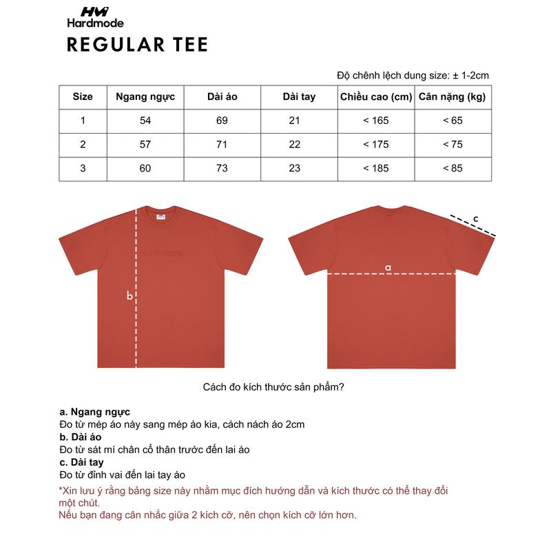 Áo Thun Local Brand Chính Hãng Hardmode Cotton 100% Cổ Tròn Form Rộng Thêu Oversize Unisex - HAT04 9