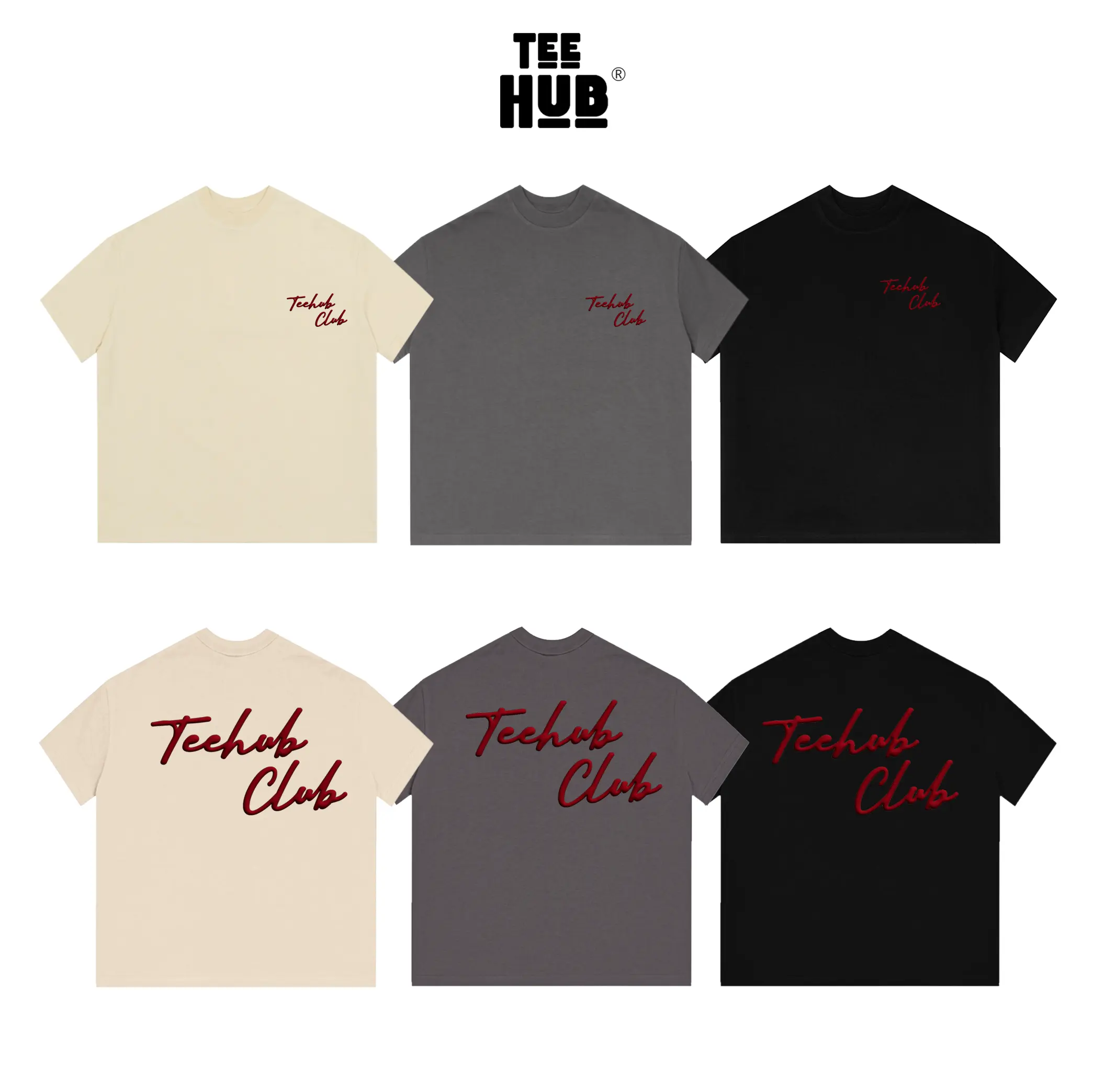 Áo thun BOXY RED-TeeHub form boxy rộng TEEHUB nam nữ Local Brand