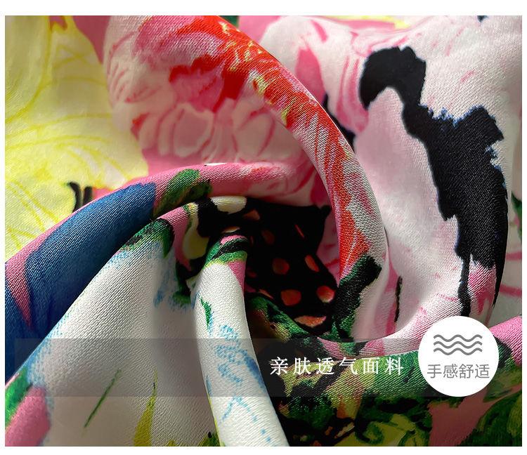 Product Introduction of Áo Sơ Mi Hoa Dài Tay Cho Nữ, Phong Cách Mùa Xuân, Sang Trọng Cao Cấp, Trẻ Trung Và Sành Điệu, Áo Voan Cổ bẻ Thanh Lịch 4